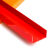 塑料U型pvc门槛保护条 护墙角防撞护条装修工地踏板罩加厚凹槽护角条 红色宽13cm 长08米（5条）