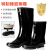 适用上海工地工作男女橡胶雨鞋牛筋底中筒雨靴劳保水鞋防滑雨靴 上海高筒雨鞋 品质和双钱类似 43
