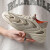Supnba212024新款大码EVA高弹橡塑厚底柔软椰子鞋舒适透气飞织棉套洞洞鞋 白色 43