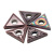 广刃 加工不锈钢专用三角形数控外圆车刀片 TNMG160404-BF-GR6023-10个 