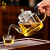 SUMO EGGS玻璃泡茶壶茶茶杯水分离小容量煮茶壶家用办公花茶壶电陶炉煮茶壶 富贵壶（400mL）+2杯+托盘