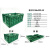 谋福 折叠筐塑料周转筐子 蔬菜水果生鲜配送物流箱周转箱(新XCKN6430-W)