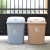 特大号户外垃圾桶 带盖家用厨房垃圾桶小区环卫垃圾箱办公室商用不含税运 无盖40L灰色