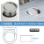 304台面不锈钢垃圾桶摇翻盖卫生间隐形内嵌盖洗手间装饰圆形盖子 JF-250方形单盖
