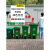 大垃圾桶商用大号脚踩脚踏式厨房大容量带盖家用餐饮户外环卫加大 120升脚踏桶带轮子(绿色)