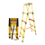 绝缘伸缩梯鱼竿梯玻璃纤维梯子电工用工程梯人字梯竹节梯电力绝缘 2.5米