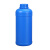 工业级实验室器皿带盖酒精桶塑料壶油桶酒壶密封桶塑料桶扁桶蓝色耐酸碱塑料瓶 500ml-蓝色（瓶子）