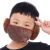 瑞桓柏口罩男孩男童秋冬季加厚防风骑行保暖防寒护耳罩成人男口罩女 儿童黑色(4-9岁左右)