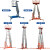 上海品牌移动式铝合金高空作业平台 液压升降机 取料机云梯升降台 高品质双桅载重200公斤升高14米