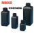 NIKKO试剂瓶塑料瓶样品瓶HDPE瓶圆形方形黑色遮光防漏50-2000ml 1000mlt方形窄口