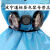 蓝色防防尘头罩打磨装修防粉尘夏季舒适透气喷漆防毒头罩 头罩配3号防尘毒七件套
