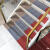 安达通 拉绒楼梯垫 实木台阶保护垫家用阶梯式台阶楼梯防滑隔音垫子 竖条纹正红色26x75cm