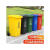 240l户外分类垃圾桶带轮盖子环卫大号容量商用小区干湿分离垃圾箱 蓝色100升加厚桶 可回收物
