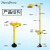 工业ABS洗眼器防腐耐酸实验室紧急冲林立式不锈钢喷淋洗眼器验厂 复合式带踏板