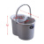 塑料老式墩布桶旋转拧水单桶手动挤水桶手压地拖桶拖地拖把桶 加厚款红色(一个桶一个拧干器)