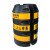 卡英 电线杆防护桶 警示防撞桶交通安全保护杆 高压线杆保护桶黄黑电力警示防撞墩 1*0.35*0.5米