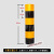 红白反光膜黑黄立柱警示桩电线杆反光贴交通安电力防撞反光条 60cm三黄三黑整卷50米