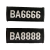 定制2011式保安胸牌胸号新款保安魔术粘贴式布胸号 保安号码牌 BA6666