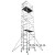 铝合金脚手架直爬梯装修架子单双宽铝合金快装焊接架建筑移动梯子 平台板