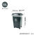 塑料垃圾桶带轮带盖加厚方形户外分类垃圾桶环卫桶多色物业用50升 黑色[干垃圾] 50升不带轮子