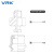 威尔克VRK 真空吸金具头吸盘座螺丝转止动接头吸盘连接气动螺母螺丝吸嘴配件 TN-PF-15-M5（11高） 螺钉 