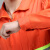 反光工作服环卫套装秋冬款定制男女耐磨保洁后勤园林绿化包邮 橘色套装 180