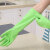 微力达（Vileda）德国加长手套乳胶洗碗家务防水耐用洗衣塑胶厨房清洁 草绿色 L