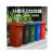 240l户外分类垃圾桶带轮盖子环卫大号容量商用小区干湿分离垃圾箱 红色120升加厚桶 有害垃圾