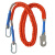 户外施工空调安装单钩双环安全绳 高空作业救生保险绳 防磨结实