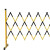 苑丘  玻璃钢绝缘伸缩管式围栏安全施工围栏可移动护栏幼儿园隔离栏1.2米高*3米长黄黑 加厚