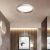 松伟月笼沙现代简约卧室餐厅书房过道LED吸顶灯 XD-42cm方(适用6~10㎡)