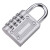 智工优选 密码挂锁锁体材质：锌合金 锁梁材质：加硬合金钢 四位密码开锁