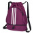 诗迦努时尚条纹束口双肩包新款时尚抽带背包户外运动健身束口袋休闲包 紫色
