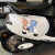 HITORAT猫和老鼠电动车装饰贴纸汤姆猫可爱创意个性汽车划痕遮挡贴画车贴 骑摩托13cm-左边【小号】