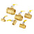 海斯迪克黄铜球阀 自来水阀门 216型手动两片式双内丝球阀 DN15/4分(常用)