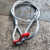 钢丝绳成套吊索具吊钩起重钢丝绳吊带单肢吊钩压制钢丝绳单腿吊具 1T0.5米