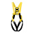 全身五点式安全带高空作业施工空调安装保护装备耐磨安全绳带挂钩 安全带黄色