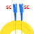 光纤跳线SC转LC-FC-ST单模单芯尾纤延长线双芯2芯光钎线3米5米8/1 SC-SC单模单芯电信级 3m