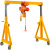 适用龙门架移动小型拆卸升降吊架电动工字钢简易航吊起重机龙门吊 加厚3吨 3.5米*3.5米【现货】