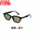 MIDNITE STAR王嘉尔同款GM墨镜男款猫眼小款LOTI防强光潮流感太阳眼镜女 黑框茶片 太阳镜+镜布+眼镜盒