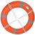 船用ccs救生圈成人救生游泳圈2.5KG加厚实心儿童塑料5556救生圈 2.5晶格圈+8mm30米橙绳配环钩