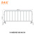 不锈钢铁马护栏市政施工活动隔离栏商场学校地铁广场道路安全加厚围栏 201材质外管32高1米长2米