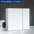 恒洁（HEGII）浴室柜HBS镜柜单独挂墙式卫生间镜子太空铝储物柜浴室镜柜 500mm 白色边框 高清铝镜柜 50cm