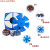 YHGFEE适用于交流电机200FZY2-D上海通用电焊机BX1-400/500/630散热风扇 380V 天蓝色 200FZY2-D220V