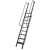 楼梯铝合金扶手阁楼梯室内外平台爬梯宽踏板梯折叠登高梯子 13cm黑10阶高度2.502.65m