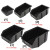 防静电斜口ESD零件盒元件盒物料组合式背挂式周转箱收纳盒 H1盒 104*104*49mm(背挂式)