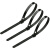科密 尼龙扎带 活扣多功能理线带绑带 专业自锁式标签束线带 100条/包【黑色 7.5x300mm】