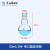 玻璃单口圆底烧瓶标准磨砂口耐高温球形实验室耗材蒸馏瓶5/10 50ml/19#
