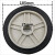 风豹（FENGBAO）空压机脚轮气泵防震加厚耐用压缩机专用橡胶耐磨轮子 8寸 现货 