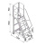 铝合金平台梯移动登高梯检修爬梯工业踏步梯跨线桥工程梯踏台楼梯 15阶4米加护栏合金白 质量保